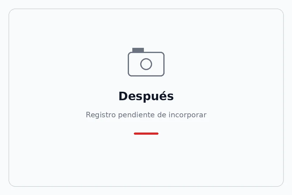 Después: fotografía pendiente de incorporar